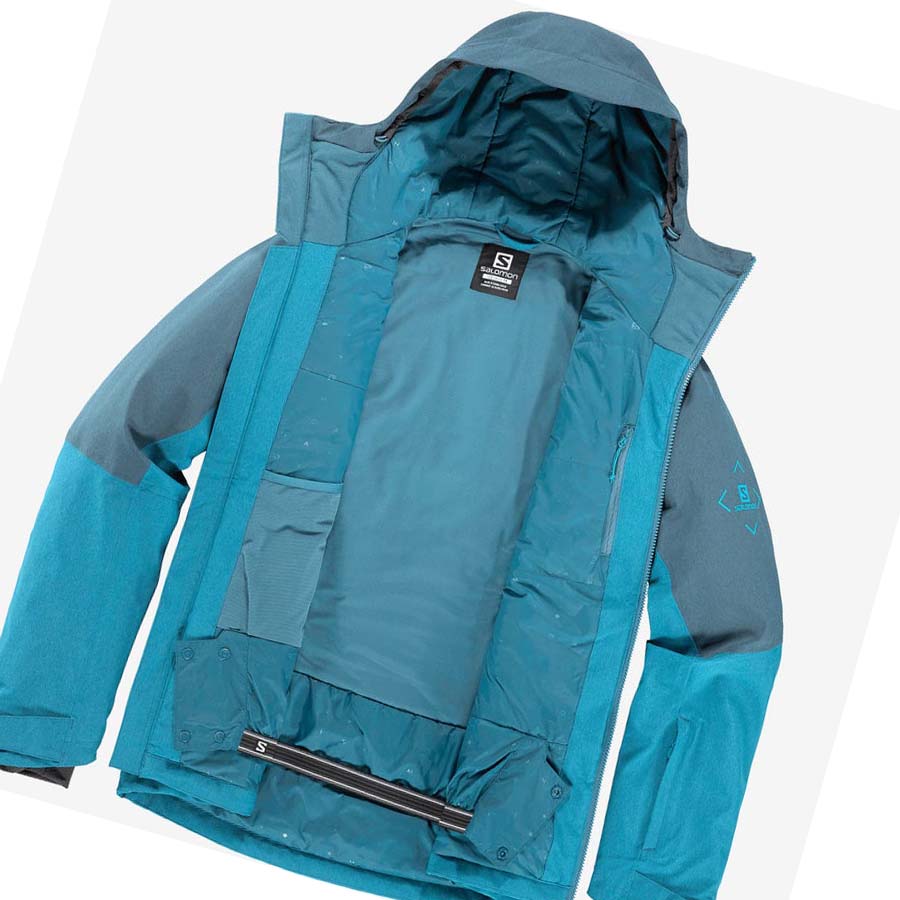 Chaquetas De Esquí Salomon UNTRACKED Hombre Azules | MX 3336UZG